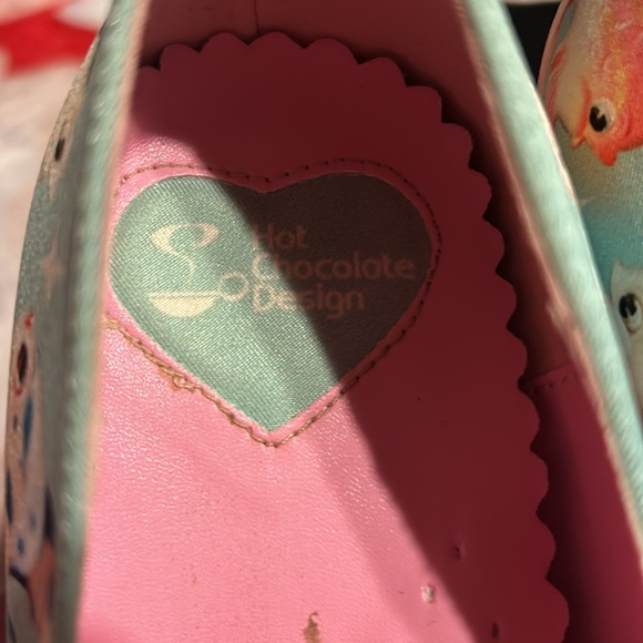 Mary Jane mermaid unique silk hand made shoes - Picture 3 of 5